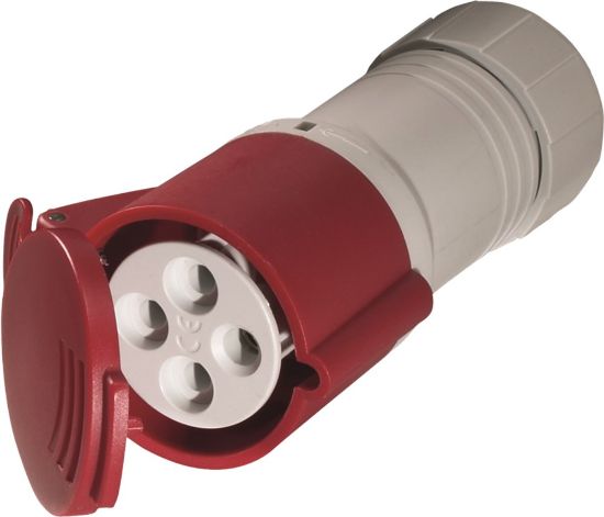 Afbeeldingen van KELFORT Contrastekker rood/grijs CEE 5P 400V 16Ah