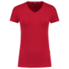 Afbeeldingen van TRICORP T-shirt V-hals Slim-Fit dames 101008 rood XL