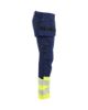 Afbeeldingen van BLÅKLÄDER Werkbroek met stretch 1130 marineblauw/High Vis geel D88
