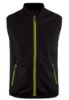 Afbeeldingen van BLÅKLÄDER Softshell bodywarmer 3850 zwart/High Vis geel M