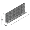 Afbeeldingen van GEBR. BODEGRAVEN Spijkerplaat SV omgezet 300X120X30MM 1,25MM