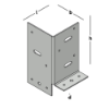Afbeeldingen van GEBR. BODEGRAVEN Paalhouder TV type B 90X90MM 2MM