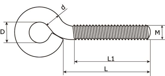 Afbeeldingen van DX Schroefoog RVS304