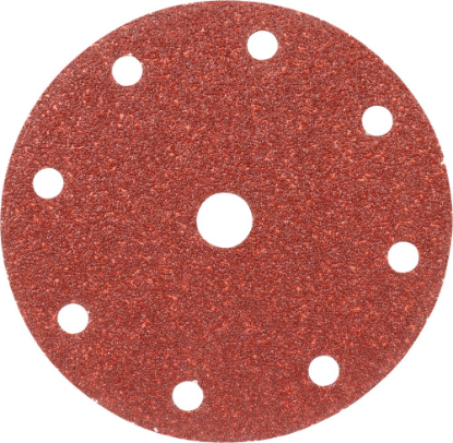 Afbeeldingen van KELFORT Klitschuurschijf rood 9-gat 150MM K40 10x