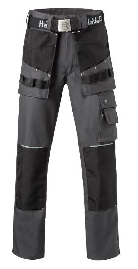 Afbeeldingen van HAVEP Werkbroek Basic Worker Pro 8730 steenkoolgrijs/zwart/zilvergrijs 45