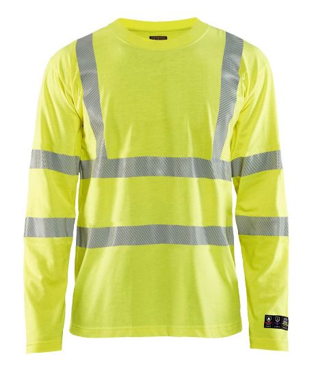 Afbeeldingen van BLÅKLÄDER T-shirt Multinorm met lange mouwen 3481 High Vis geel S
