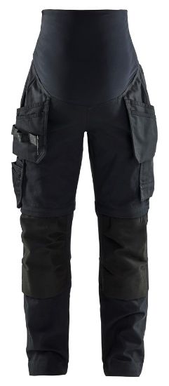 Afbeeldingen van BLÅKLÄDER Zwangerschapsbroek Zip-Off Ambacht 7103 zwart S