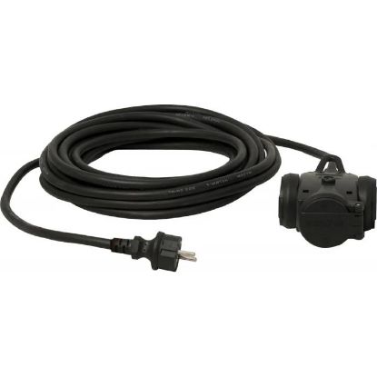 Afbeeldingen van QWATT PRO Verlengkabel met T-blok 3X2,5 10M