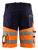 Afbeeldingen van BLÅKLÄDER Short met stretch 1541 marineblauw/High Vis oranje C48