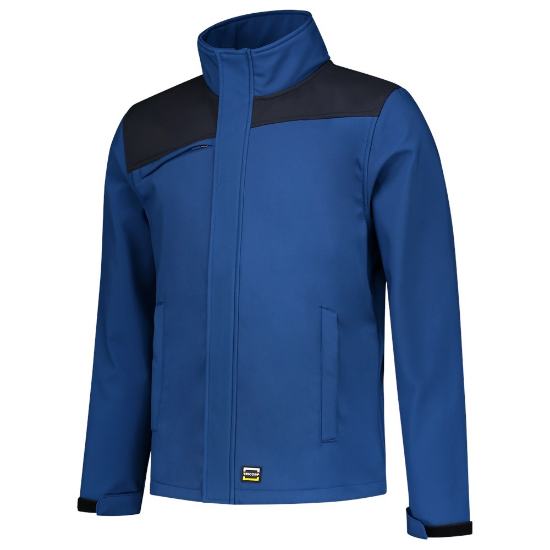 Afbeeldingen van TRICORP Softshell bi-colour Naden 402021 royal blauw/navy L