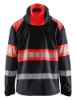 Afbeeldingen van BLÅKLÄDER Softshell jack 4494 zwart/High Vis rood S