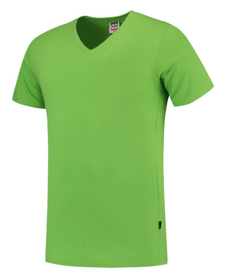 Afbeeldingen van TRICORP T-shirt V-hals Slim-Fit 101005 limoen S