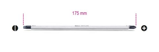 Afbeeldingen van BETA Schroevendraaier kling sleuf & PH2 1281LPH/3