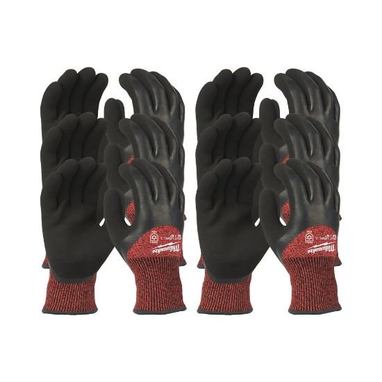 Afbeeldingen van MILWAUKEE Winterwerkhandschoen gedipt snijklasse C 8 12x