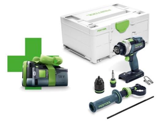 Afbeeldingen van FESTOOL Accu klopboormachines TPC18/4I-Basic-5,0 QUADRIVE 18V in systainer