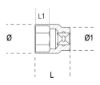 Afbeeldingen van BETA Dopsleutel ½" zeskant RVS 920INOX-A 13MM