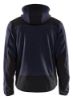 Afbeeldingen van BLÅKLÄDER Gebreid jack met softshell 5940 donker marineblauw/zwart XS