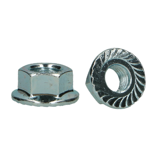 Afbeeldingen van Zeskantflensmoer DIN6923 8 EV M4