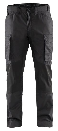 Afbeeldingen van BLÅKLÄDER Werkbroek service met stretch 1459 donkergrijs/zwart D108