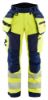 Afbeeldingen van BLÅKLÄDER Softshell werkbroek dames 7118 High Vis geel/marineblauw C38