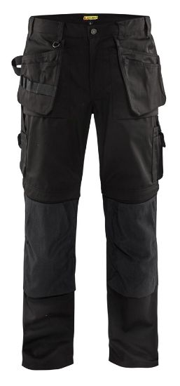 Afbeeldingen van BLÅKLÄDER Werkbroek zip-off 1538 zwart D96
