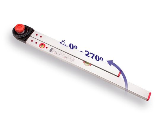 Afbeeldingen van BMI Hoekmeter korte been 60CM lange been 80CM