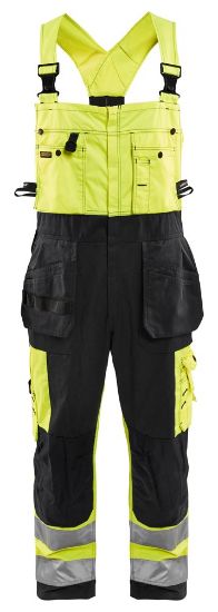 Afbeeldingen van BLÅKLÄDER Bretelbroek 2603 High Vis geel/zwart C48