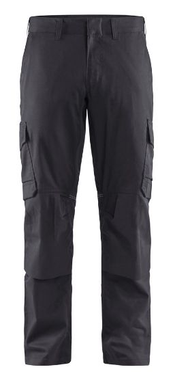 Afbeeldingen van BLÅKLÄDER Werkbroek industrie met stretch en kniezakken 1448 medium grijs/zwart C60