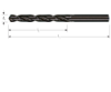 Afbeeldingen van ROTEC Metaalboor HSS-R DIN338 type N 4,7MM