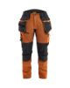 Afbeeldingen van BLÅKLÄDER Werkbroek dames met stretch 7170 roest/zwart D18