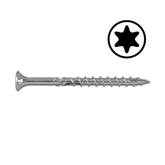 Afbeeldingen van WOFIX Spaanplaatschroef VZ T30 grof 6X260/73MM