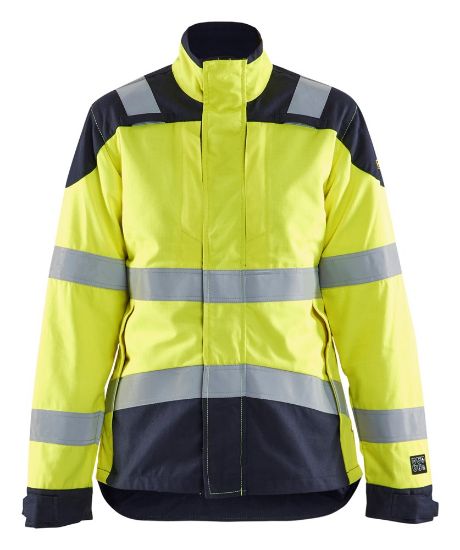 Afbeeldingen van BLÅKLÄDER Jack Multinorm dames Inherent 4969 High Vis geel/marineblauw 2XL