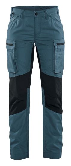 Afbeeldingen van BLÅKLÄDER Werkbroek service dames met stretch 7159 gevoelloos blauw/donkerblauw C48