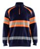 Afbeeldingen van BLÅKLÄDER Sweater 3553 marineblauw/High Vis oranje S