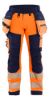 Afbeeldingen van BLÅKLÄDER Softshell werkbroek 1820 High Vis oranje/marineblauw D96