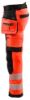 Afbeeldingen van BLÅKLÄDER Softshell werkbroek 1820 High Vis rood/zwart D96