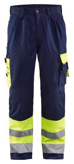 Afbeeldingen van BLÅKLÄDER Werkbroek 1584 High Vis geel/marineblauw D112