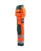 Afbeeldingen van BLÅKLÄDER Werkbroek dames met spijkerzakken 7156 High Vis oranje/groen D24