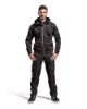 Afbeeldingen van BLÅKLÄDER Hoodie met rits 3363 zwart/High Vis geel L
