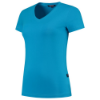 Afbeeldingen van TRICORP T-shirt V-hals Slim-Fit dames 101008 turquoise L