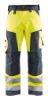 Afbeeldingen van BLÅKLÄDER Werkbroek zonder spijkerzakken 1566 High Vis geel/medium grijs C64