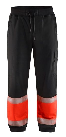 Afbeeldingen van BLÅKLÄDER Sweatpants 1549 zwart/High Vis rood XL
