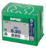 Afbeeldingen van SPAX Spaanplaatschroef verzonkenkop WIROX voldraad PZ2 5X20MM