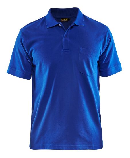 Afbeeldingen van BLÅKLÄDER Polo piqué 3305 korenblauw S