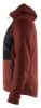 Afbeeldingen van BLÅKLÄDER Hoodie met hele rits 3540 gebrand rood/zwart S