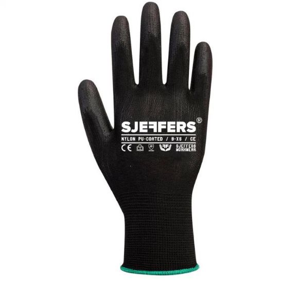 Afbeeldingen van SJEFFERS PU-handschoen Zwart 9 12x