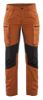 Afbeeldingen van BLÅKLÄDER Werkbroek service dames met stretch 7159 roest/zwart C42