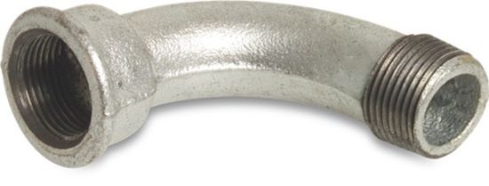Afbeeldingen van PROFEC Bocht 90° nr.1 gietijzer VZ 3" binnendraad/buitendraad 25bar DVGW