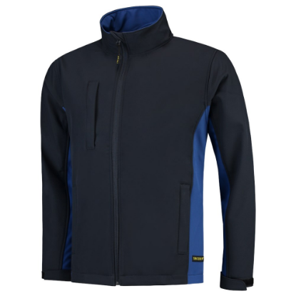 Afbeeldingen van TRICORP Softshell bi-colour 402002 navy/royal blauw L