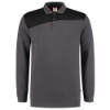 Afbeeldingen van TRICORP Polosweater bi-colour Naden 302004 donkergrijs/zwart 5XL